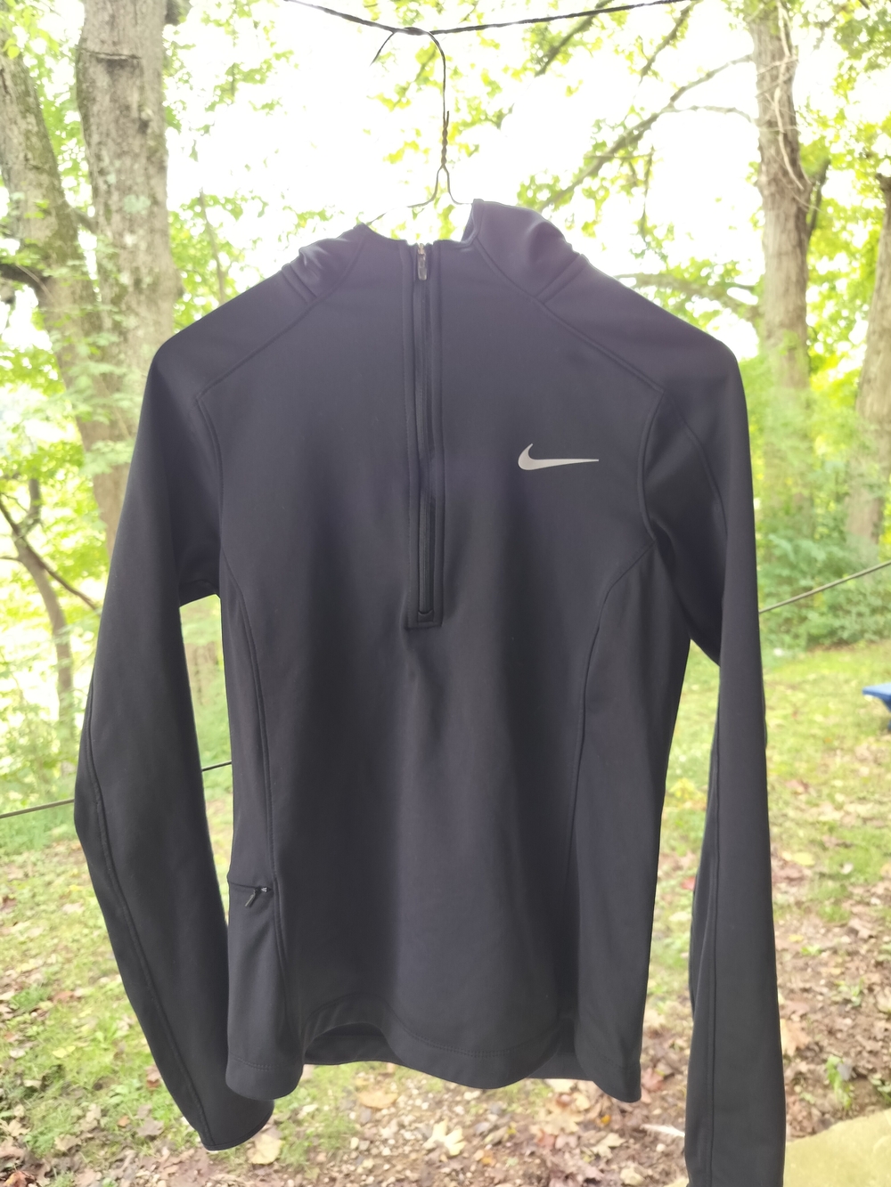 Nike Women's Black Dri-FIT Quarter-Zip Pullover